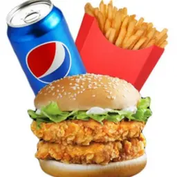 وجبه برجر دبل كرسبي دجاج
